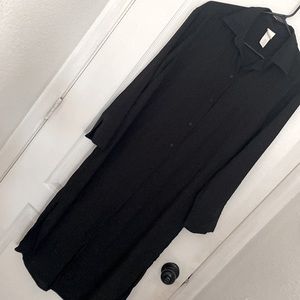 H&M long button down dress